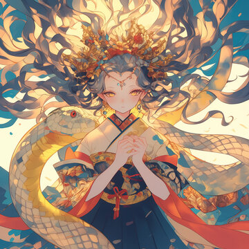 日本の伝説・神話。蛇姫。巳年。干支
