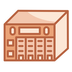 Wall Mural - Media Storage Server Icon