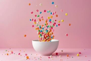 Wall Mural - cereal with white bowl