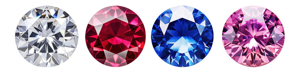 Canvas Print - dimond png cut out element set