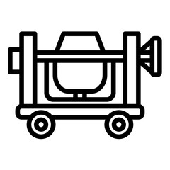 Sticker - Concrete Mixers Icon