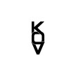 © ahmad ayub prayitno - kov initial letter monogram logo design