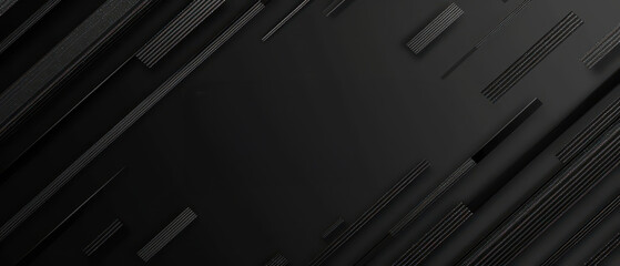 Modern Black Friday banner with sleek lines and ample text area