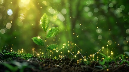 Wall Mural - graphic image for eco-friendly energy generation