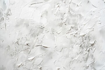 Wall Mural - Abstract white grunge painted background. Background was painted with titinium white oil color on canvas by hand.