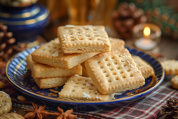Canvas Print - Traditional Scottish Shortbread Biscuits