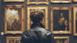 © EnGbarr - young man looking at renaissance paintings