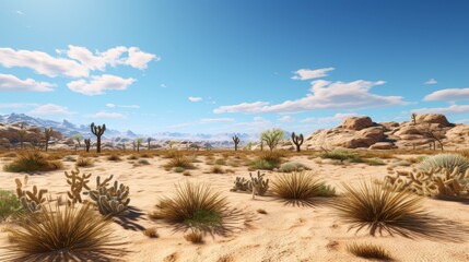 Wall Mural - cactus in desert.