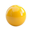 © ryanbagoez - floated round yellow ball isolate on transparency background