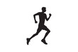 © imrangdpro - Running silhouette vector art illustration.