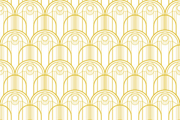 Wall Mural - art deco seamless pattern background, vintage antique pattern background decorative graphic design w