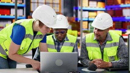 Poster - Warehouse Inventory Management On Computer