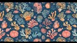 © pixelwallpaper - Ocean pattern wallpaper
