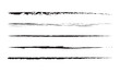 © studio's line - Brush underline stroke set. Mark brush line paint vector stroke. Hand drawn texture pencil, pen underline. Vector illustration