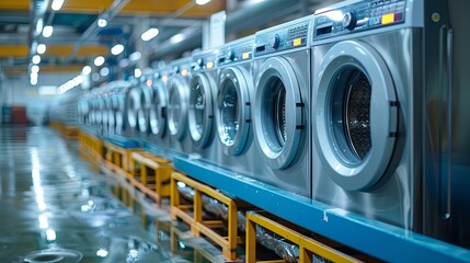 Wall Mural - Production of Washing machine at the modern factory 