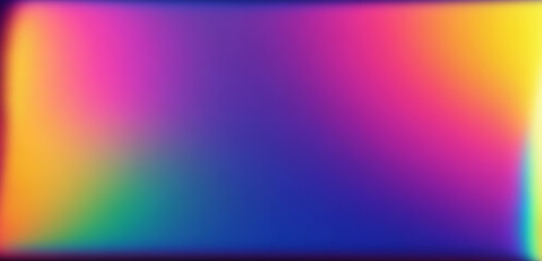 Poster - Abstract vibrant blurred background in holographic  colors.