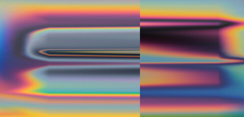 Poster - Lo-fi ambient background with holographic pastel stains.
