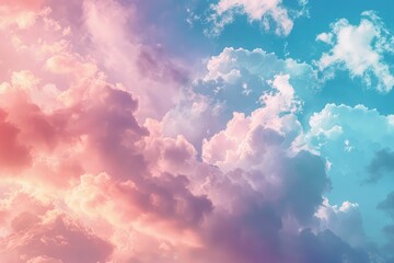 Wall Mural - Colorful sky background used for texture and sky replacement purposes - generative ai