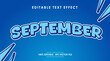 © Re Project Studio - Editable September Bright Blue Text Effect