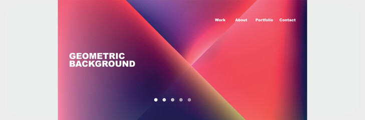 Triangle minimal web site page background design. Vector Illustration For Wallpaper, Banner, Background, Card, Book Illustration, landing page