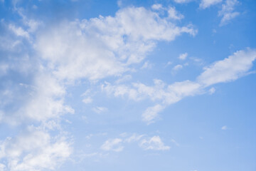 Wall Mural - nature and landscape concept with clear sky and small cloud background