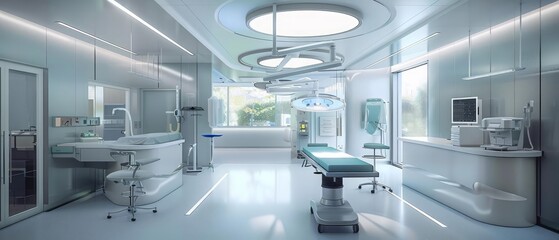 Hightech lighting that adjusts automatically based on the surgical teams movements and needs, ensuring consistent visibility