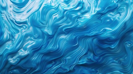 Wall Mural - abstract blue color water wave pure natural swirl pattern texture background photography : Generative AI