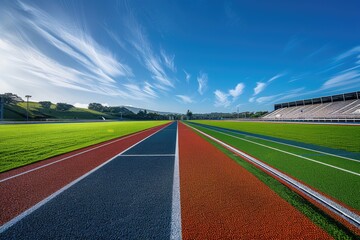 Poster - Sports Stadium and Runway