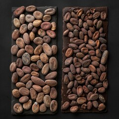 Two Pieces of Chocolate With Nuts