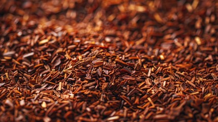 A pile of brown wood chips