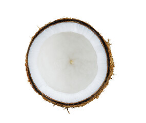 Wall Mural - coconut isolated on transparent background.