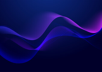 Wall Mural - Modern background with flowing waves design