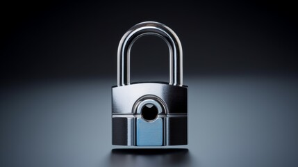 Leinwandbilder - a padlock with a keyhole in the shape of a padlock, emphasizing the importance of constant vigilance in cybersecurity.