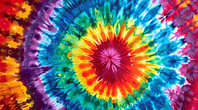 attractive and expressive tie dye patterns that evoke positive emotions thanks to their unique color