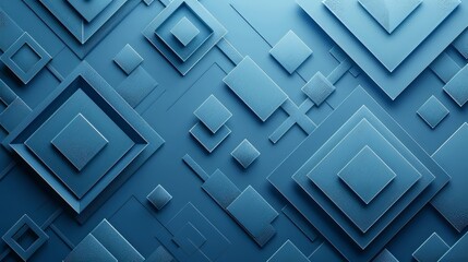 Abstract Blue Geometric Pattern