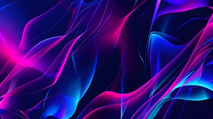 Wall Mural - A colorful, abstract background with purple and blue waves