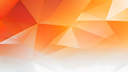 Wall Mural - orange low poly background