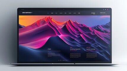 Wall Mural - Abstract Landing Page Design background