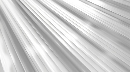 Poster - Elegant light grey white seamless looped background Diagonal white stripes animation Digital minimal geometric 3d BG Technology metallic line Premium luxury design template Animated so : Generative AI