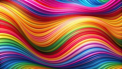 Wall Mural - Vibrant abstract background with colorful wavy lines , vibrant, abstract, background, colorful, wavy, lines, bright, smooth