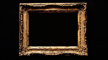 Aufkleber - Isolated Photo Frame Wooden Antique Photo Frame : Generative AI