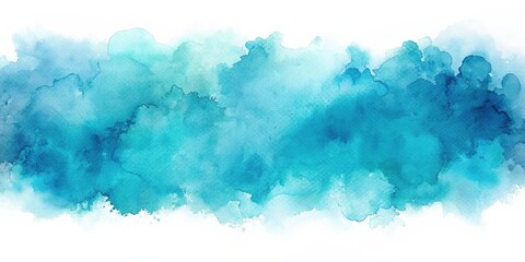 Wall Mural - Blue turquoise abstract watercolor background for textures and web banners design, blue, turquoise, abstract