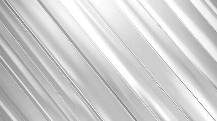 Poster - Elegant light grey white seamless looped background Diagonal white stripes animation Digital minimal geometric 3d BG Technology metallic line Premium luxury design template Animated so : Generative AI