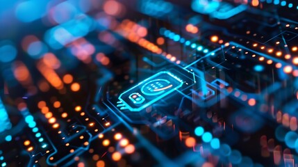 Poster - cyber security concept Login User identification information security and encryption secure Internet access cybersecurity secure access to users personal information : Generative AI
