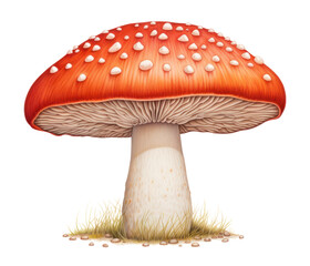 Sticker - PNG Mushroom fungus agaric plant.