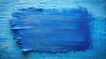 Wall Mural - Smeared blue paint with a textured finish, blue, paint, smear, texture, acrylic, oil, artistic, abstract, background, colors