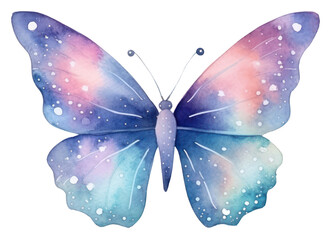 Sticker - PNG  Butterfly in Watercolor style insect white background invertebrate.