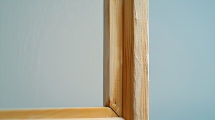 Aufkleber - wooden photo frame as the background : Generative AI
