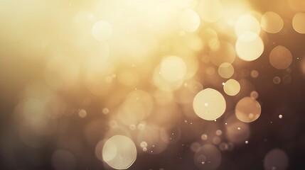 Fototapete - Elegant beige bokeh abstract background Delicate blurred wallpaper texture Template with defocused bokeh lights and copy space for business website design Banner social media advertisi : Generative AI