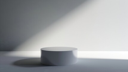 Poster - Gray background for product presentation with beautiful lights and shadows : Generative AI